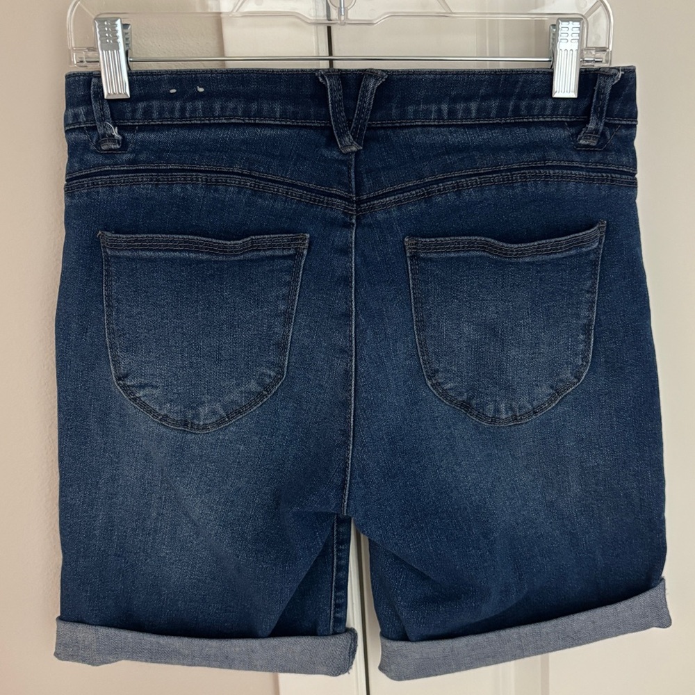 Wit & Wisdom Stretch Denim Shorts, Size 2, 9.5” Inseam Unrolled, Jean Shorts - Picture 4 of 11